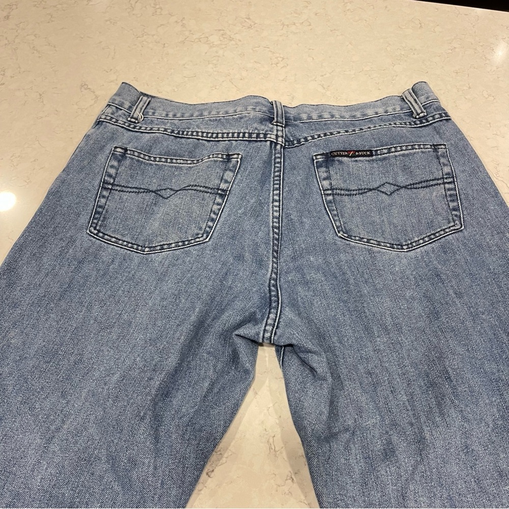 MENS CUTTER & BUCK NORMAL WASH JEANS DENIM SIZE 36 x 30 STRAIGHT LEG JEAN SUMMER - Picture 8 of 16